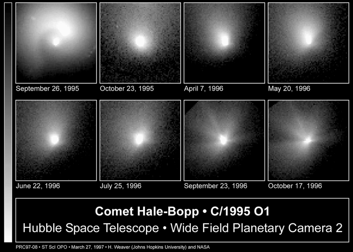AA1NK7XT Komet Terang Dunia: Bagaimana Hale-Bopp Membuat Bumi Terkejut Selama 569 Hari