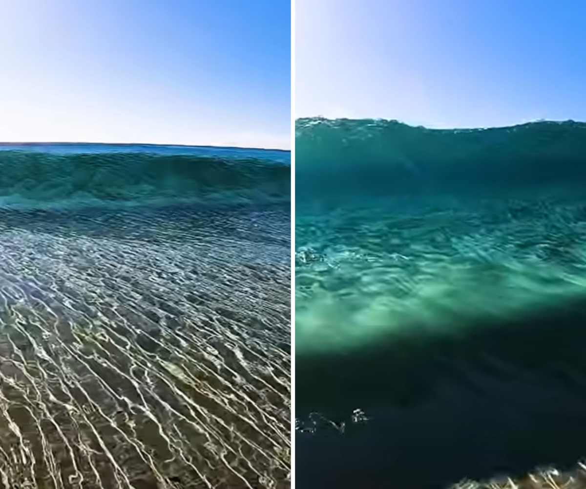 AA1NK9PM Video Menakjubkan Menunjukkan Gelombang Seperti Kristal Kaca yang Menghantam Pantai di Hawaii