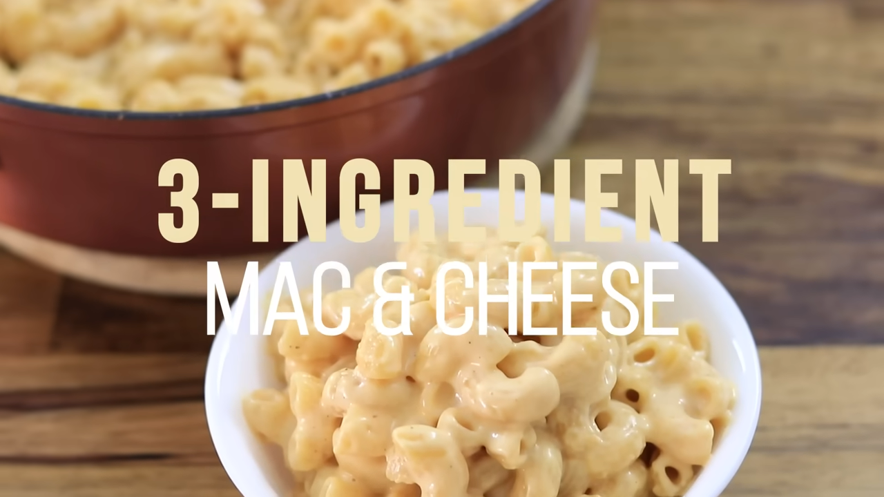Easy 3 Ingredient Mac And Cheese Recipe One Pot