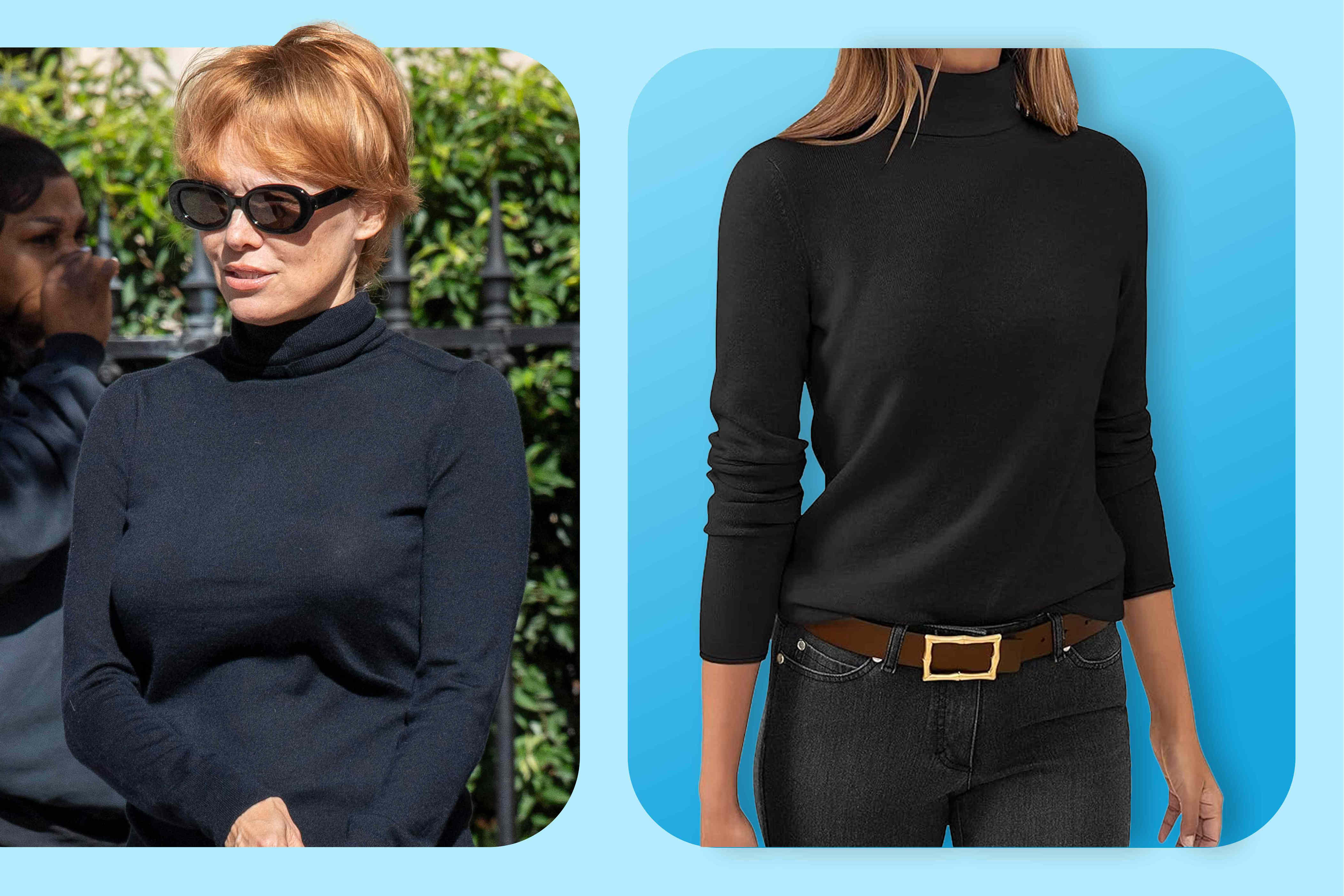 Pamela Anderson's Black Turtleneck Is the Cozy Outfit Starter You Can