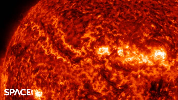 Sun experiences filament eruption resulting in 250,000-mile-long canyon ...