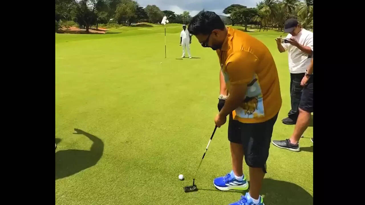 'Ball went everywhere …' Rishabh Pant's hilarious golf fail goes viral