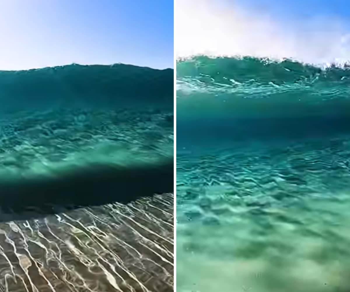 AA1NKqZb Video Menakjubkan Menunjukkan Gelombang Seperti Kristal Kaca yang Menghantam Pantai di Hawaii