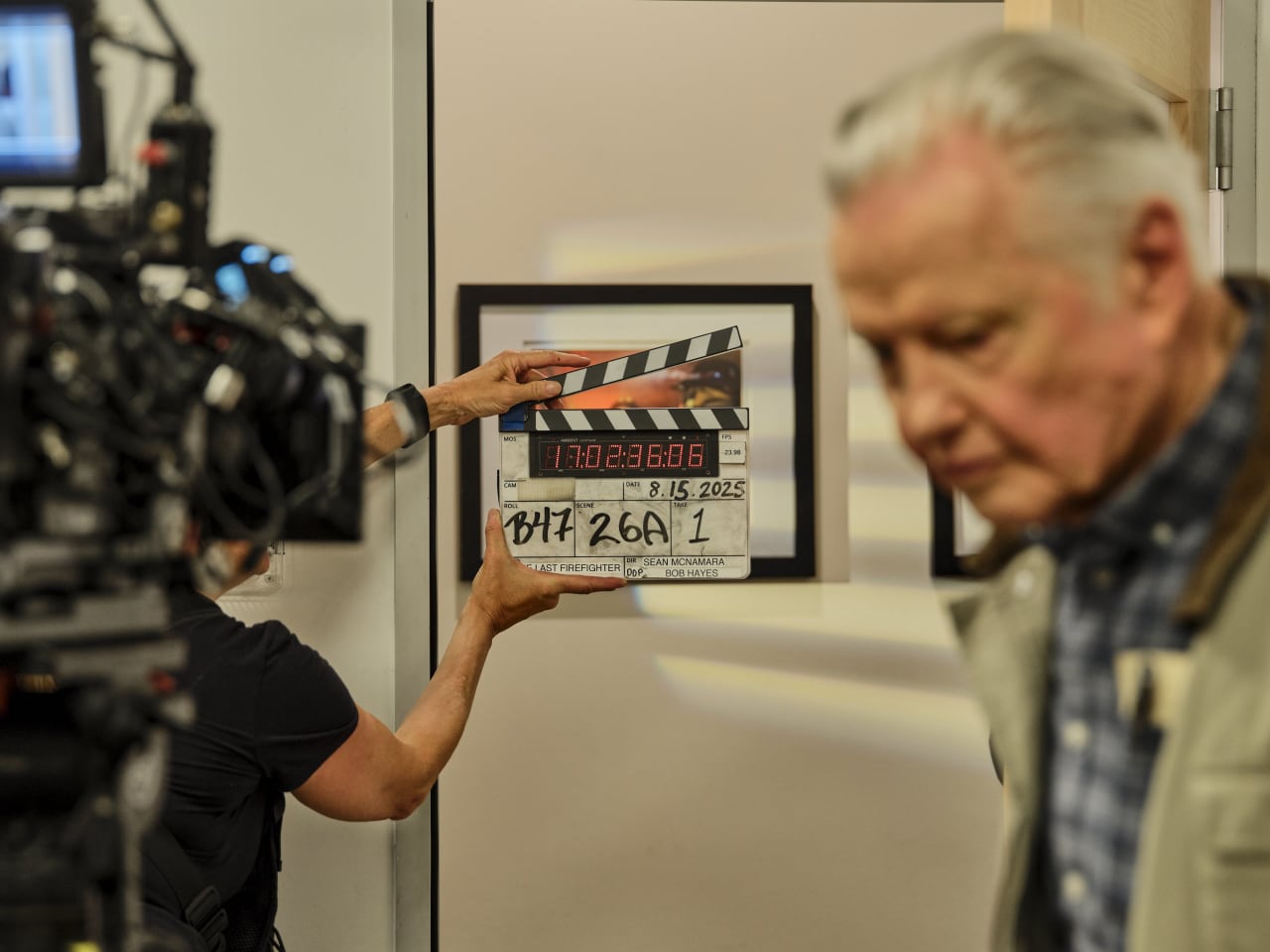 Jon Voight, right, stars in &lsquo;The Last Firefighter.&rsquo;