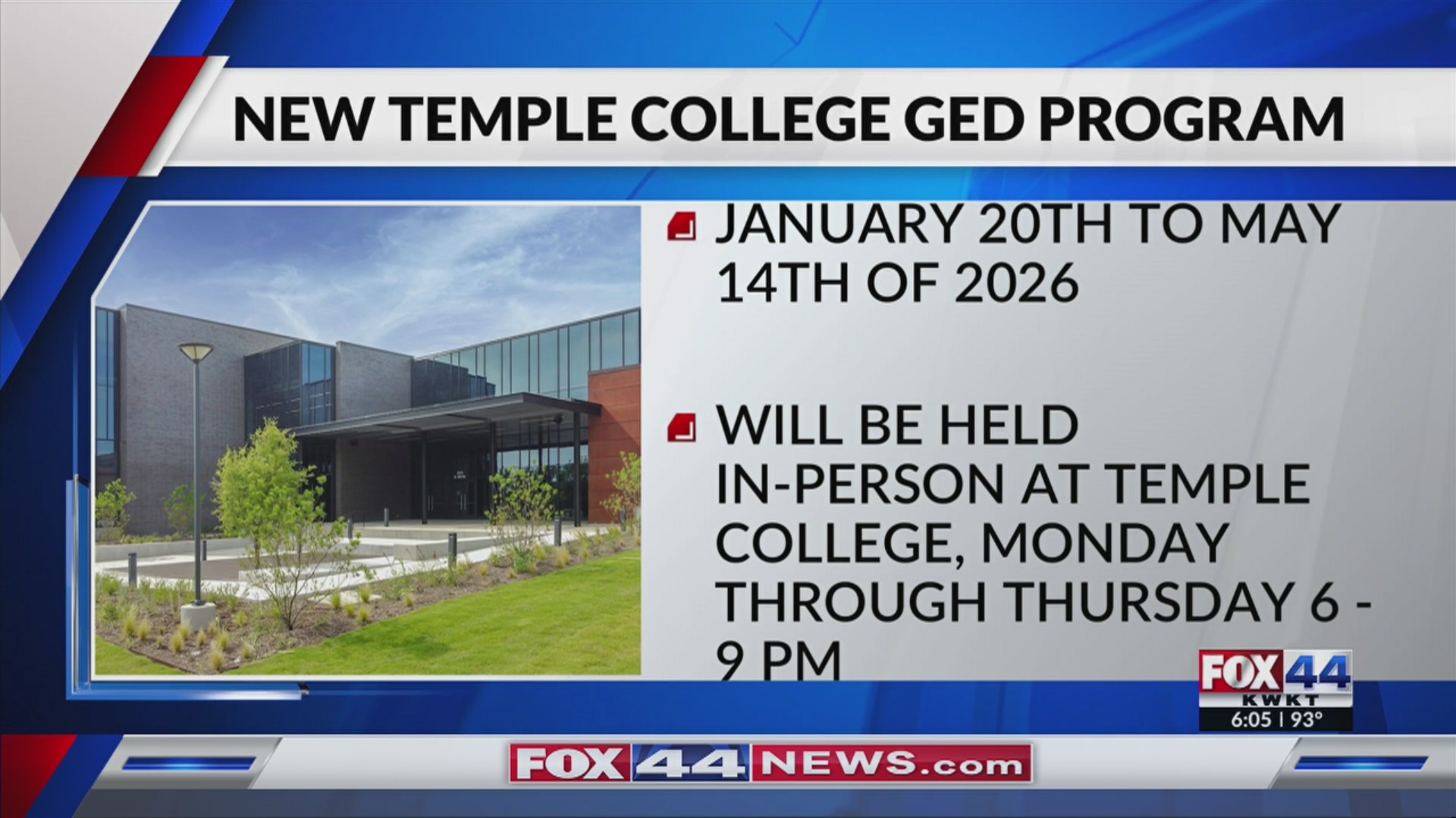 Temple College launches GED Fast Track Program