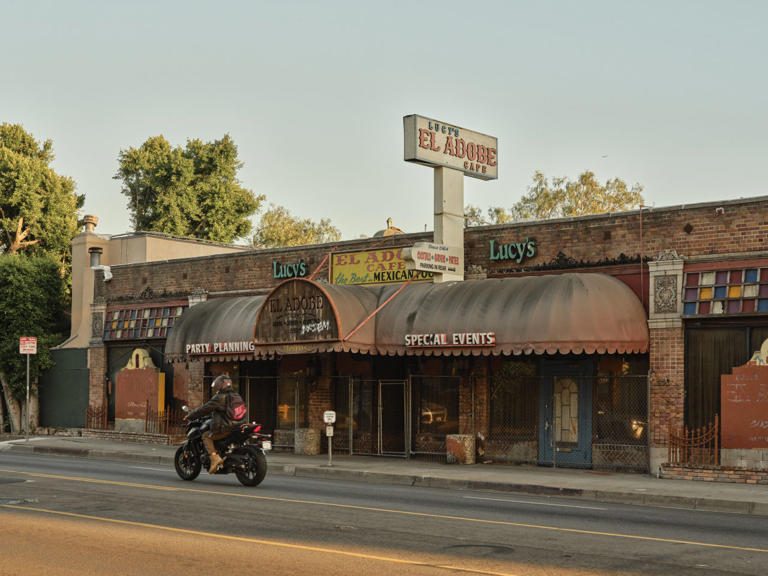 The now closed Lucy's El Adobe Cafe, across the street from Paramount Pictures.
