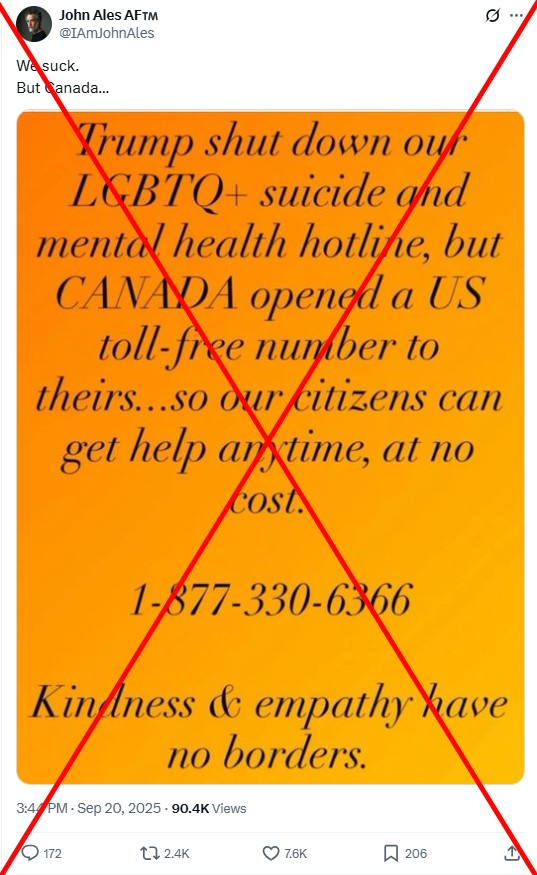 AA1NLeYR Kanada tidak membuka garis bantuan krisis LGBTQ kepada warga Amerika setelah penutupan Trump
