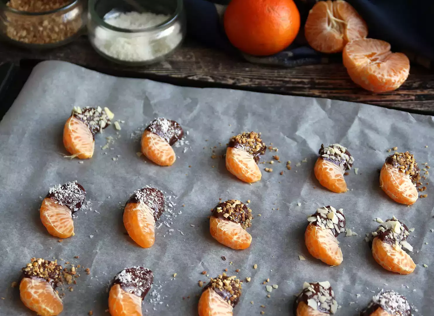 Clementinen mit schokolade: das frische und leckere express-dessert!