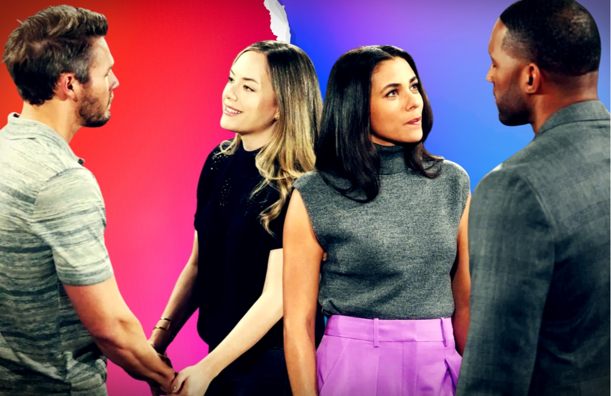 From left, Liam, Hope, Daphne and Carter from The Bold and the Beautiful