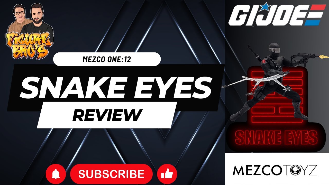 Mezco One:12 Collective GI Joe Snake Eyes figure review