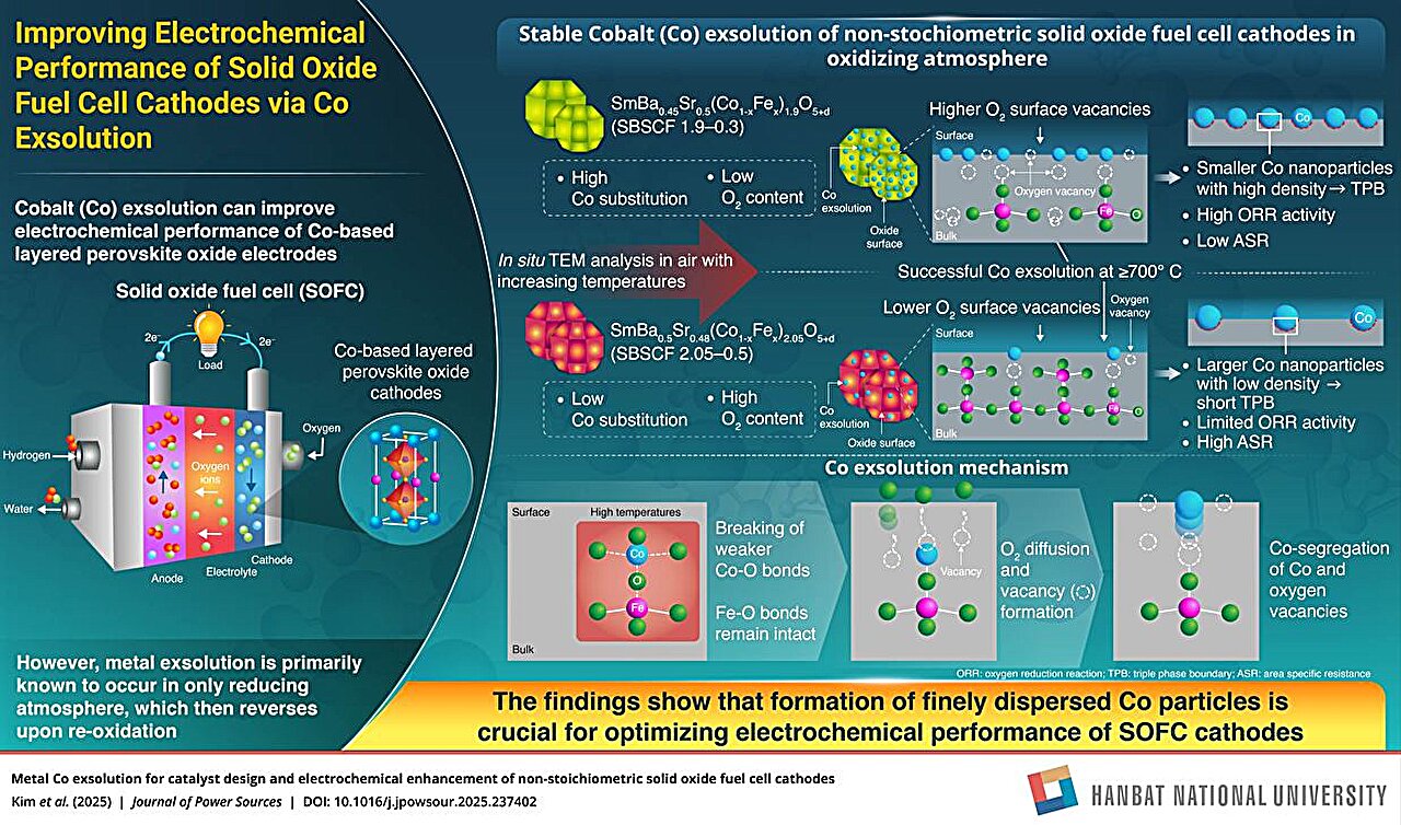 Cobalt exsolution technique boosts solid oxide fuel cell performance