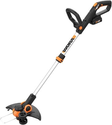 A 12-inch cordless edger and weed trimmer