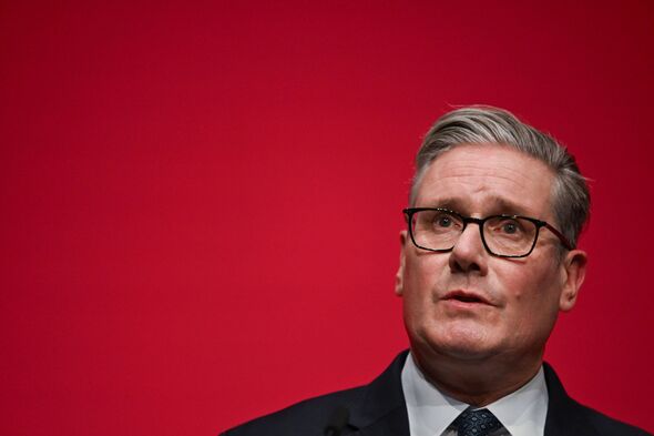 Keir Starmer speaking at Labour conference