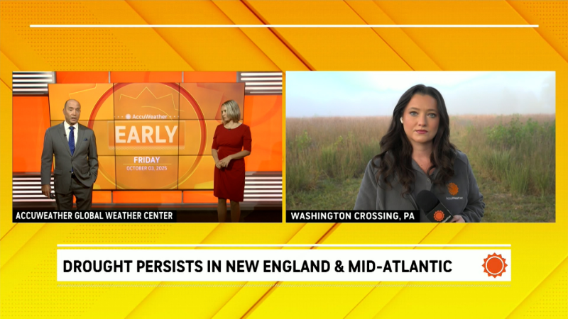 Drought persists in New England and the mid-Atlantic