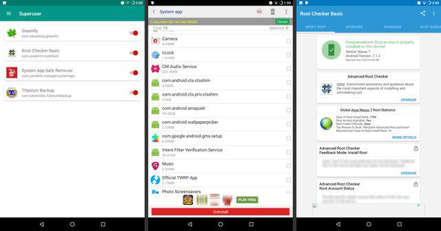 Android root apps