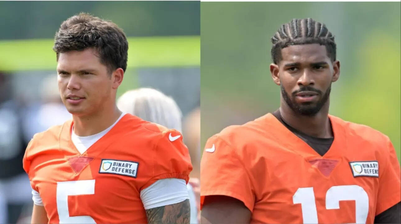 Need to get my dad a passport”: Cleveland Browns rookies Shedeur Sanders  and Dillon Gabriel have contrasting first NFL game stories