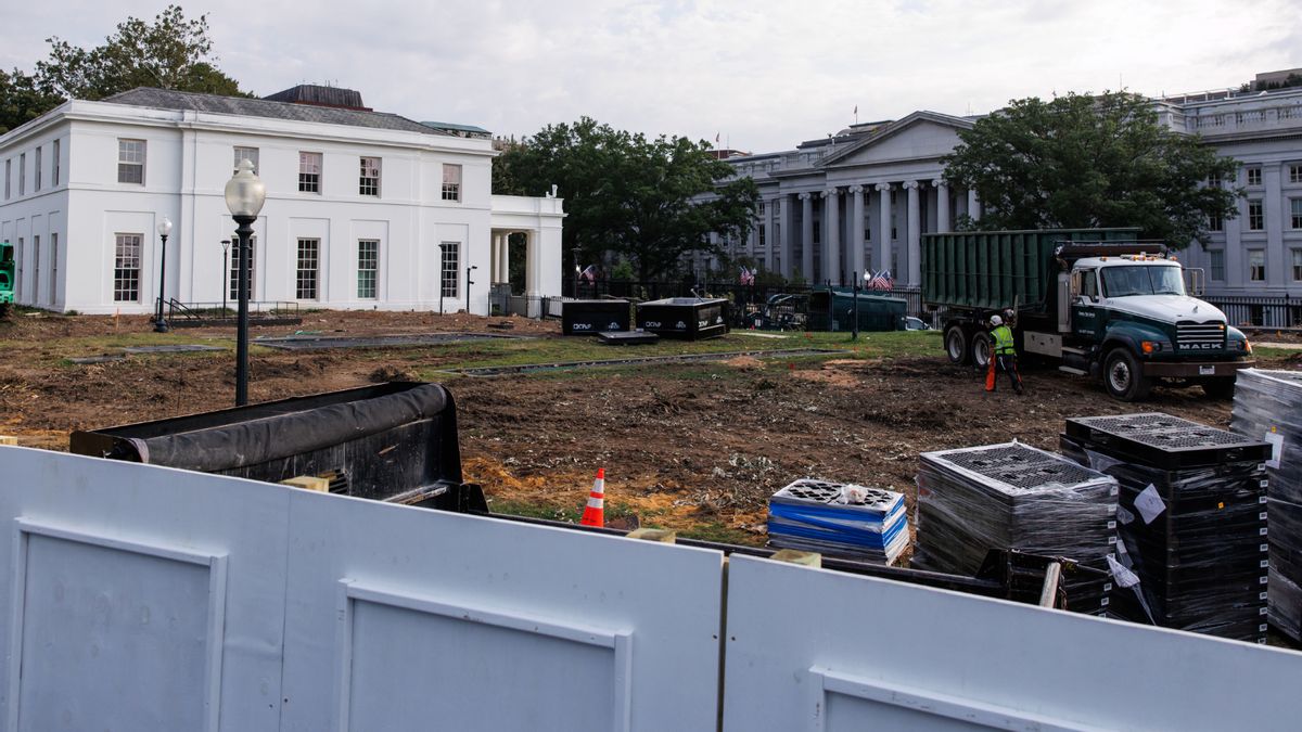 White House ballroom construction will continue amid government shutdown