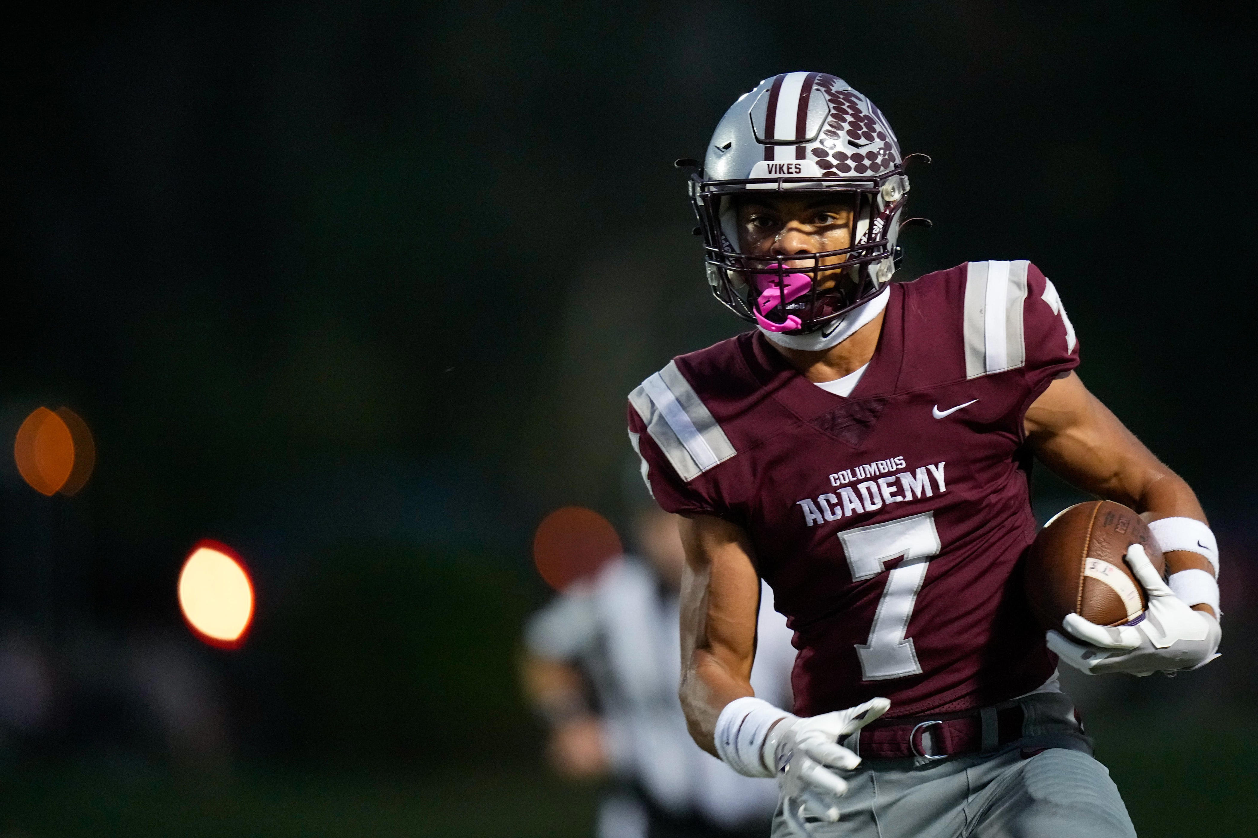 Which high school football players earned All-Ohio in divisions IV, V?