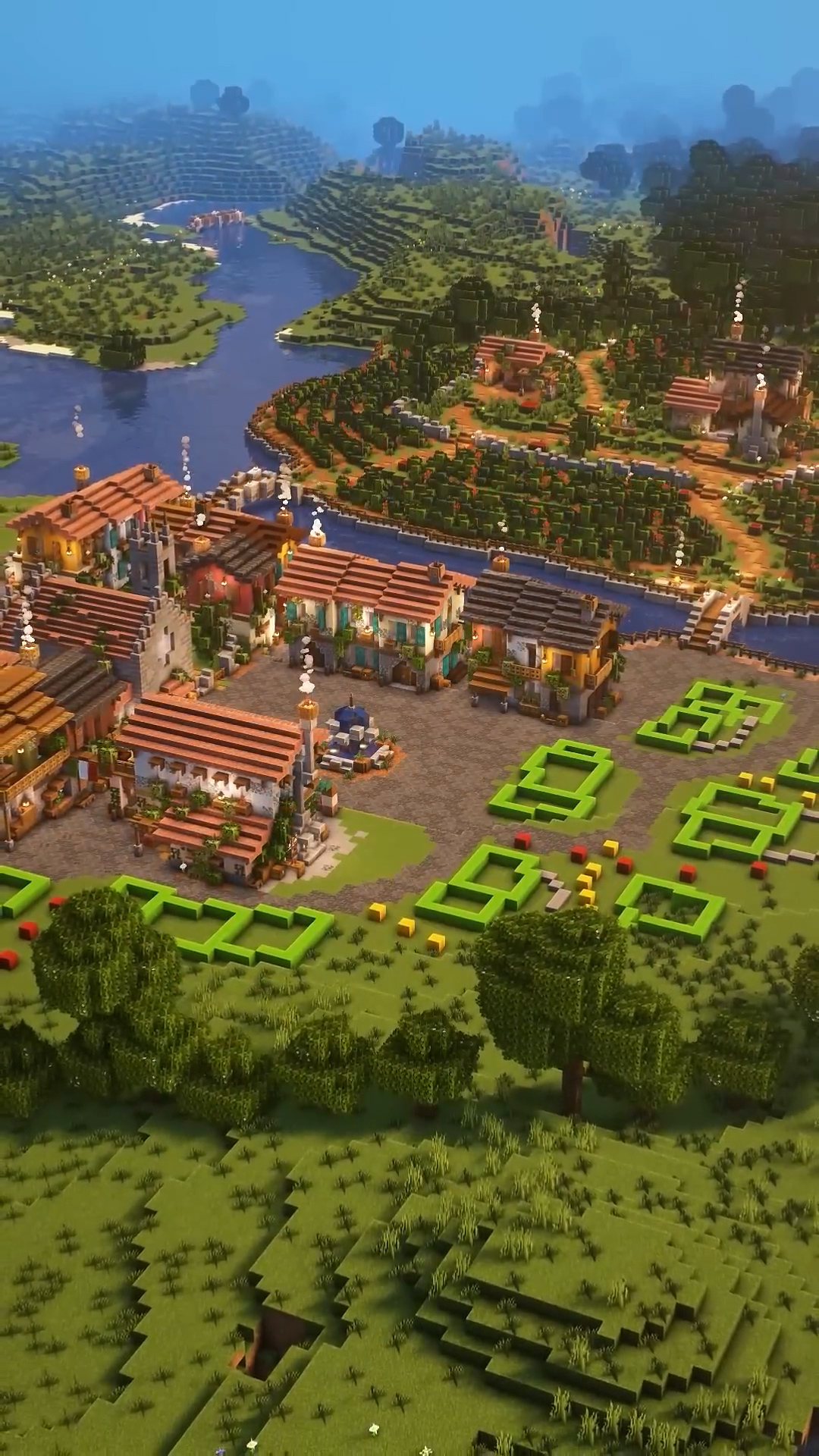 italian-village-build-in-minecraft