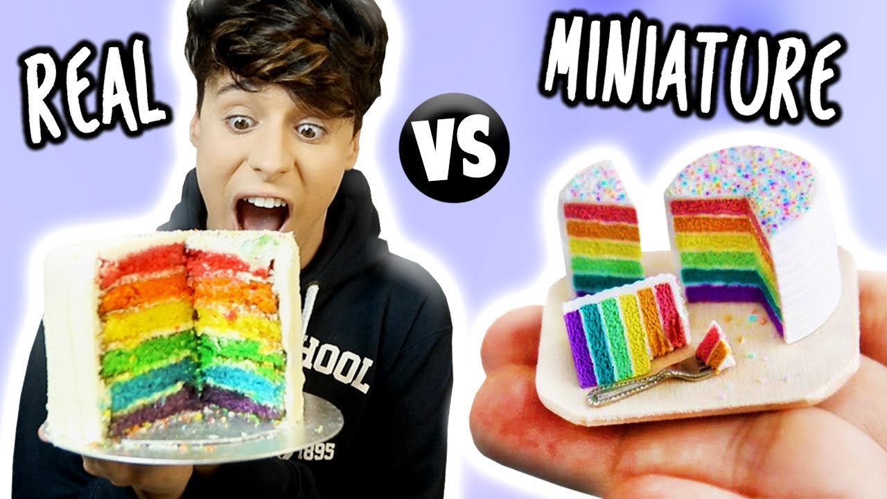 Mini vs. Real: 3 Spaghetti Bolognese, Nachos & Rainbow Cake