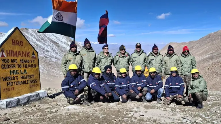 BRO completes world’s highest motorable road at Mig La Pass, surpassing Umling La