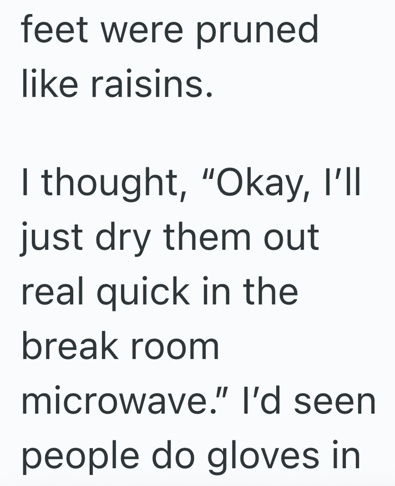 Employee tries to dry wet socks in office microwave, sets off fire