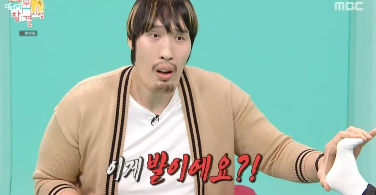 예능 프로그램에 출연한 최홍만