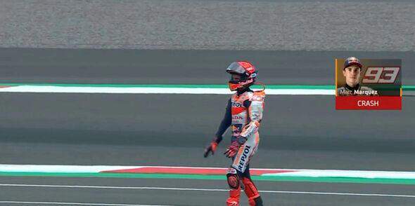 Marc Marquez suffered concussion after headbutting track in awful ...