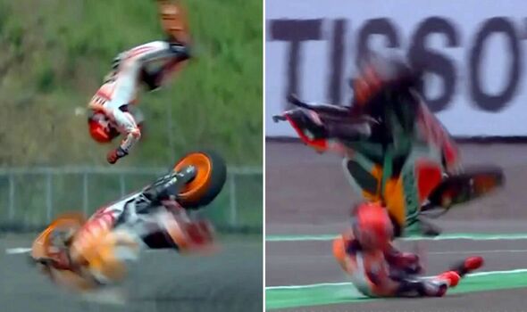 Marc Marquez suffered concussion after headbutting track in awful ...