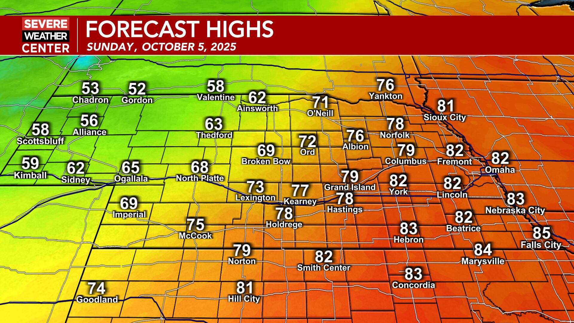 Big changes on the way as a cold front moves through tonight and tomorrow
