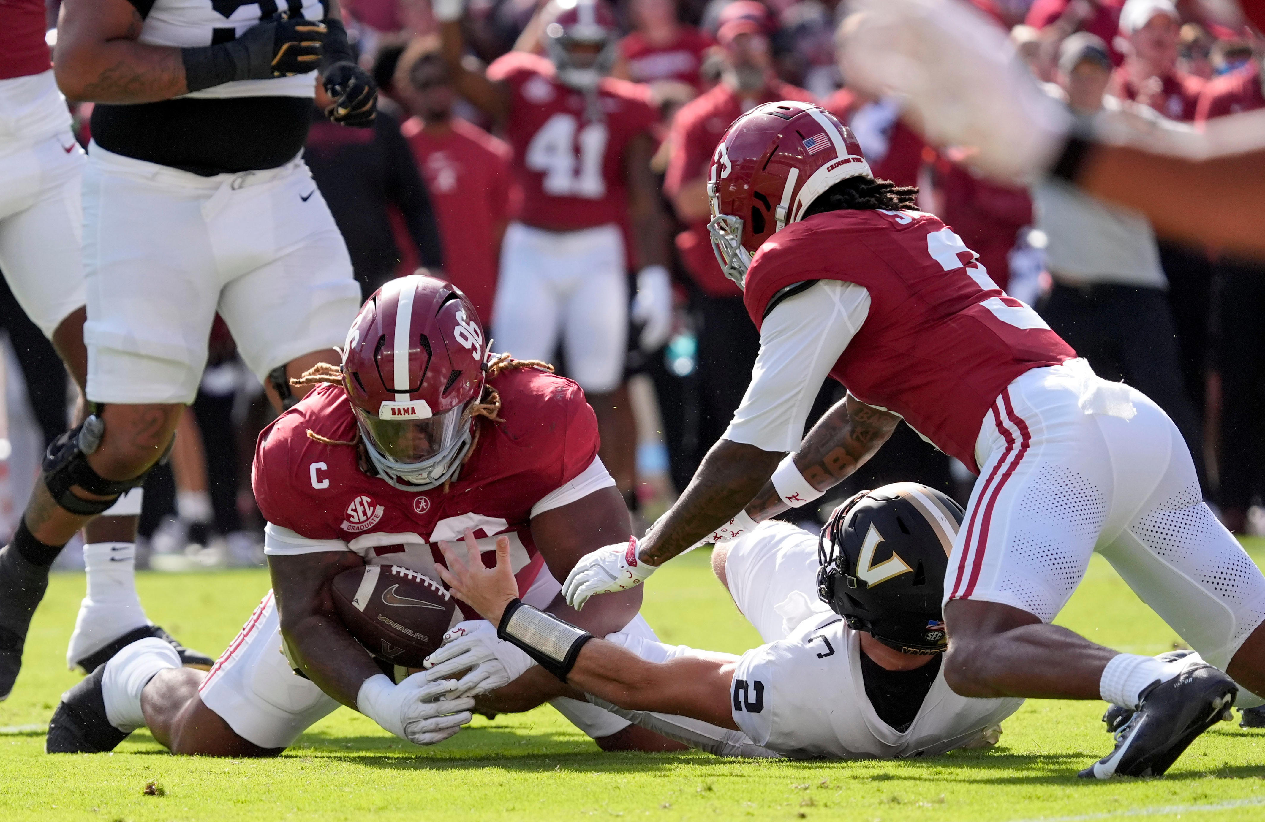 Alabama football secures revenge win, beats Vanderbilt at home: Highlights
