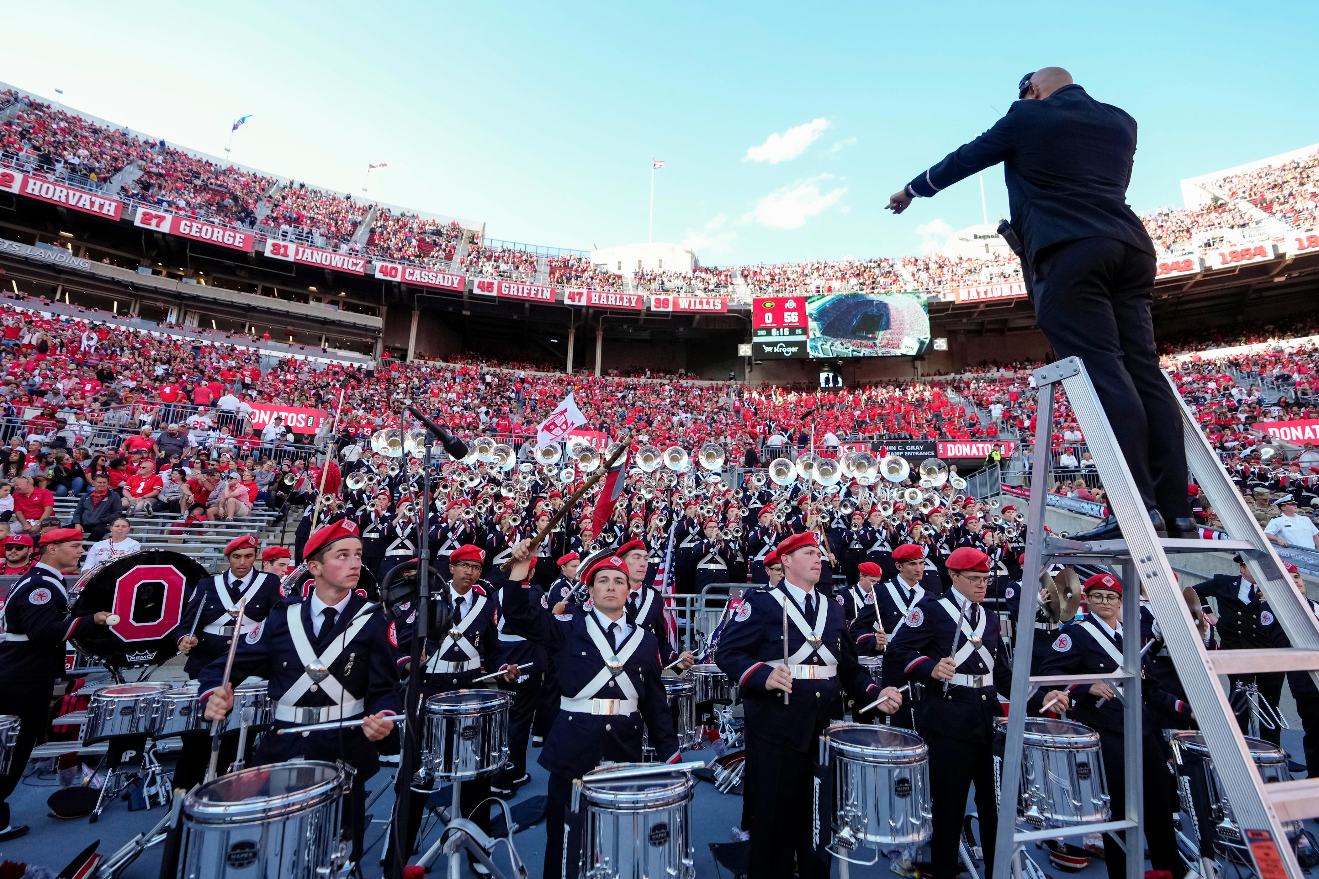 Ohio State Marching Band performs Keys to the Shoe at Rutgers halftime