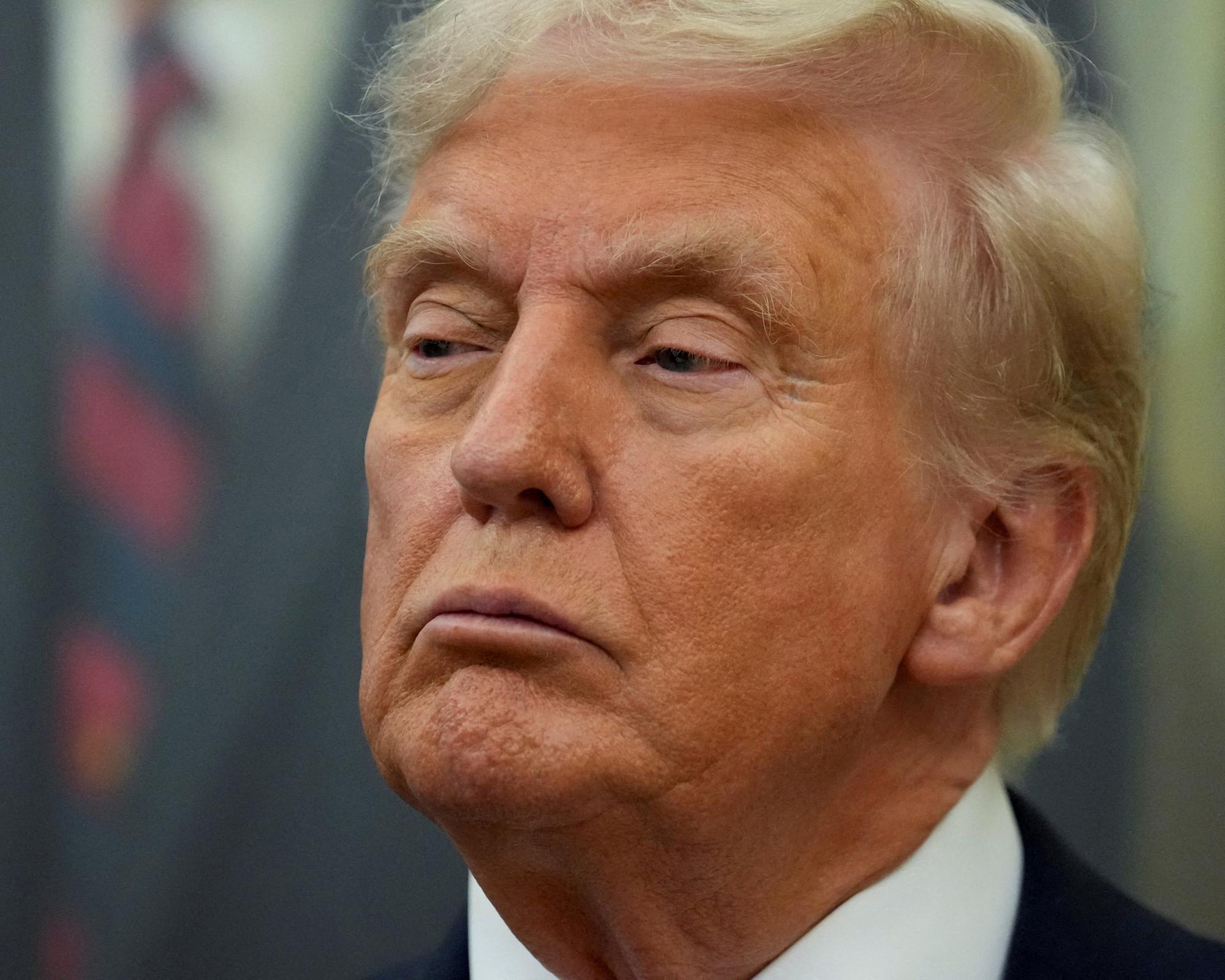 Donald Trump in the Oval Office in September. Photograph: Ken Cedeno/Reuters