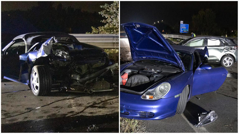 Schianto nella notte sulla Modena-Sassuolo: due auto finite distrutte