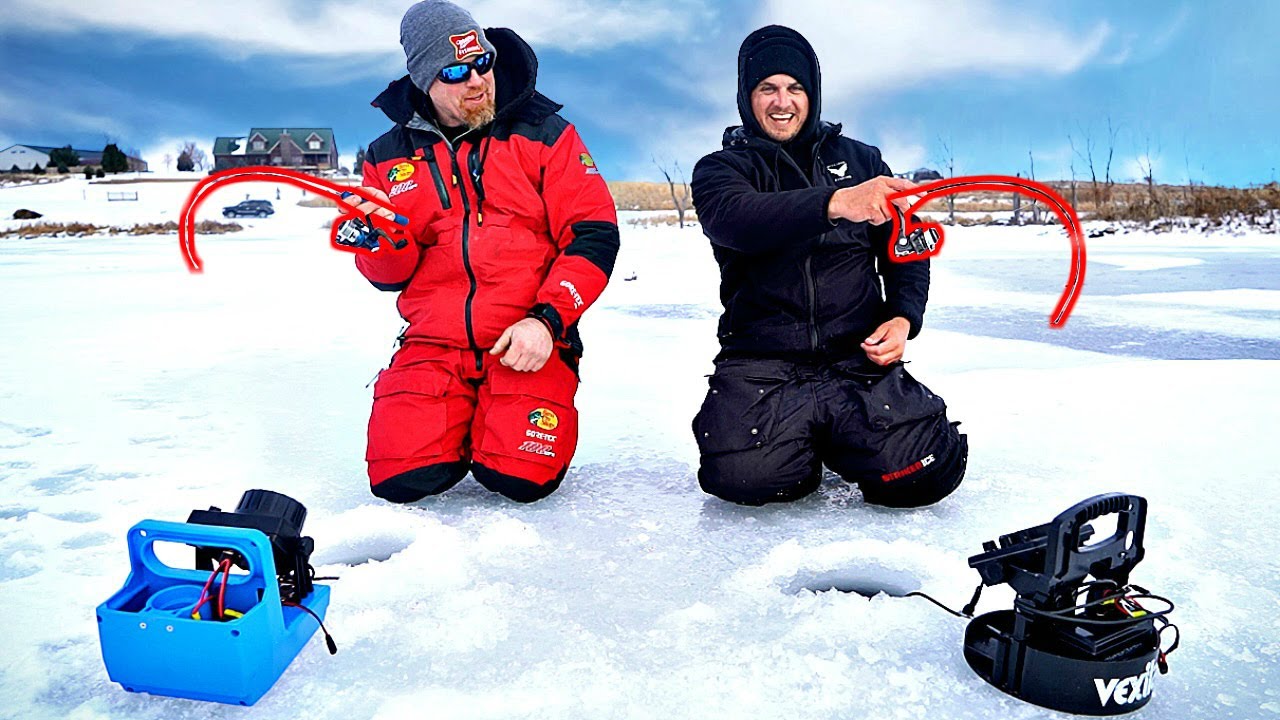 This turned into the craziest day of ice fishing all year