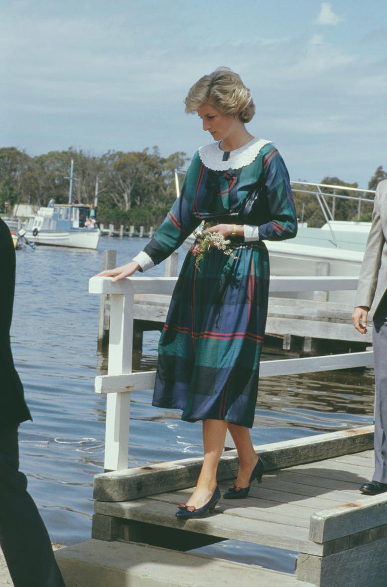 princess diana plaid dress Princess Diana Commemoration: Her Style