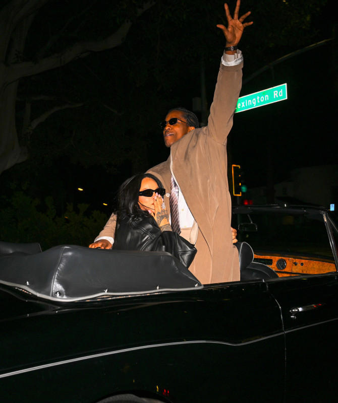 Rihanna and A$AP Rocky. Getty Images