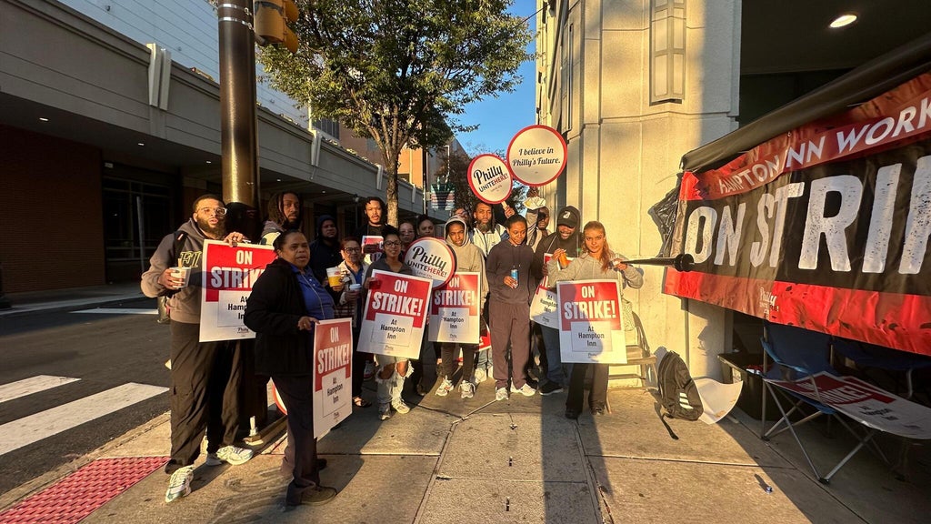Center City hotel workers strike at 2 Philadelphia hotels with expired ...