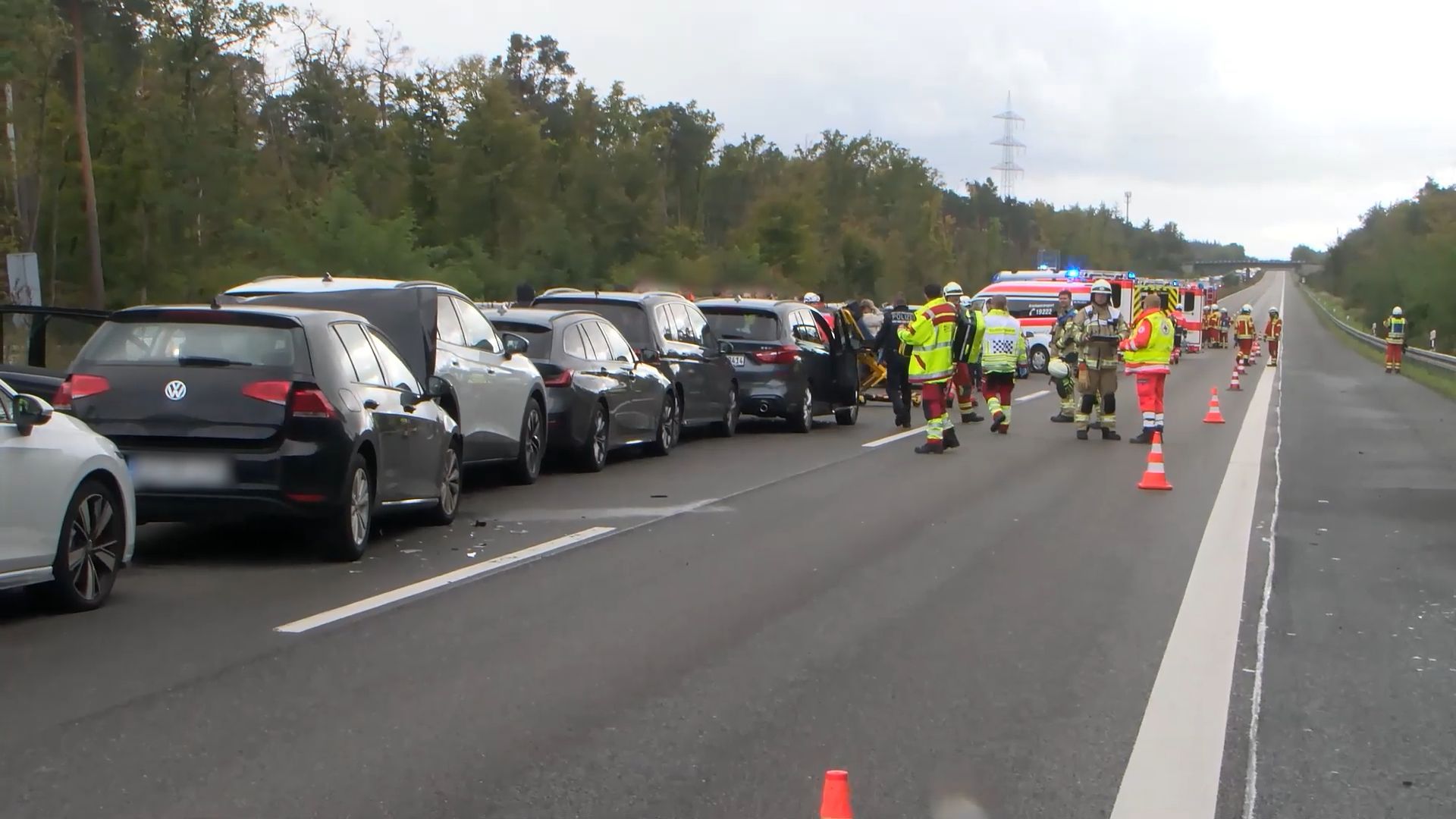 A5 Chaos Gestern Abend Massenkarambolage Und Kilometerlange Staus