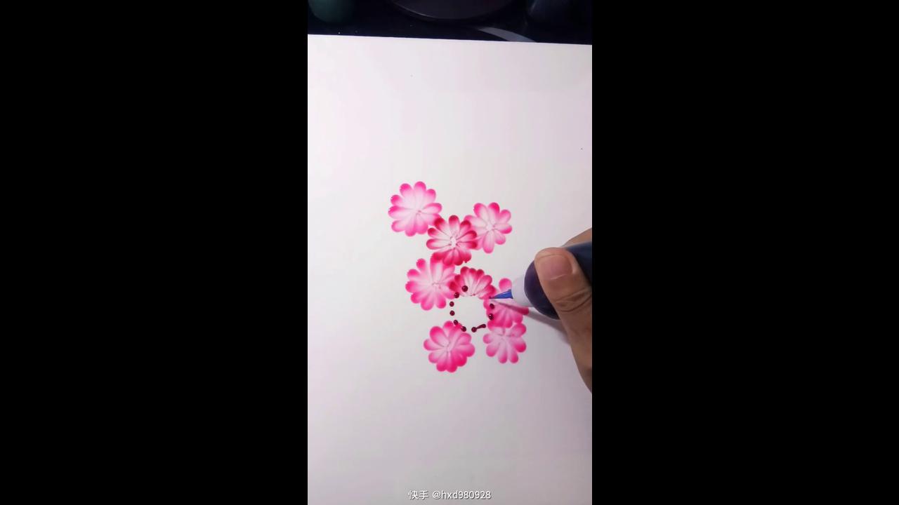 drawing-a-beautiful-pink-flower-sketch-in-color