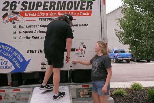 TLC Tony and Mykelti packing up their moving truck