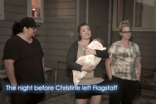 TLC Flashback scene of Mykelti talking to her family in Flagstaff