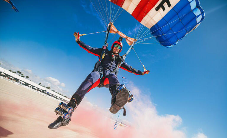 RAF Falcons wow Californian airshow after US military aircraft pulled ...