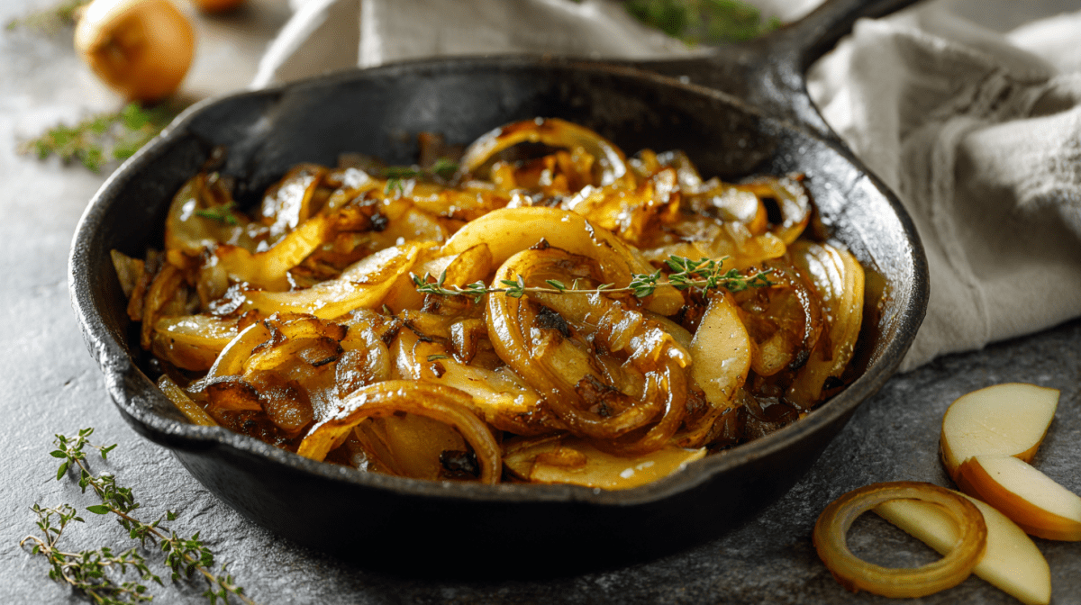 Der Star unter den Beilagen: Apfel-Zwiebel-Gemüse