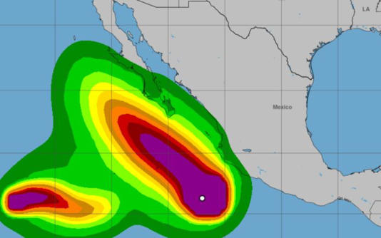 Priscilla se mantiene como huracán categoría 1 al suroeste de Jalisco