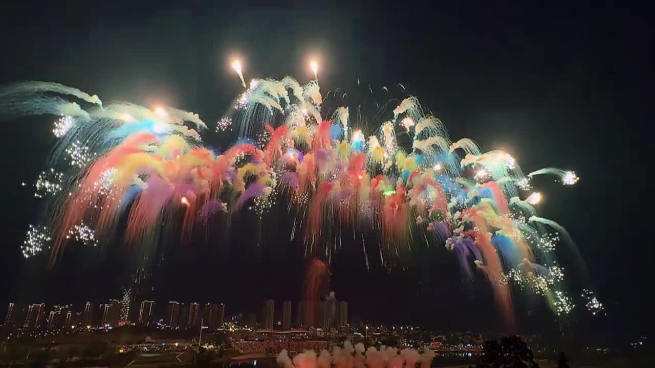 Magnificent Liuyang Fireworks Show Lights Up The Night Sky In Hunan China