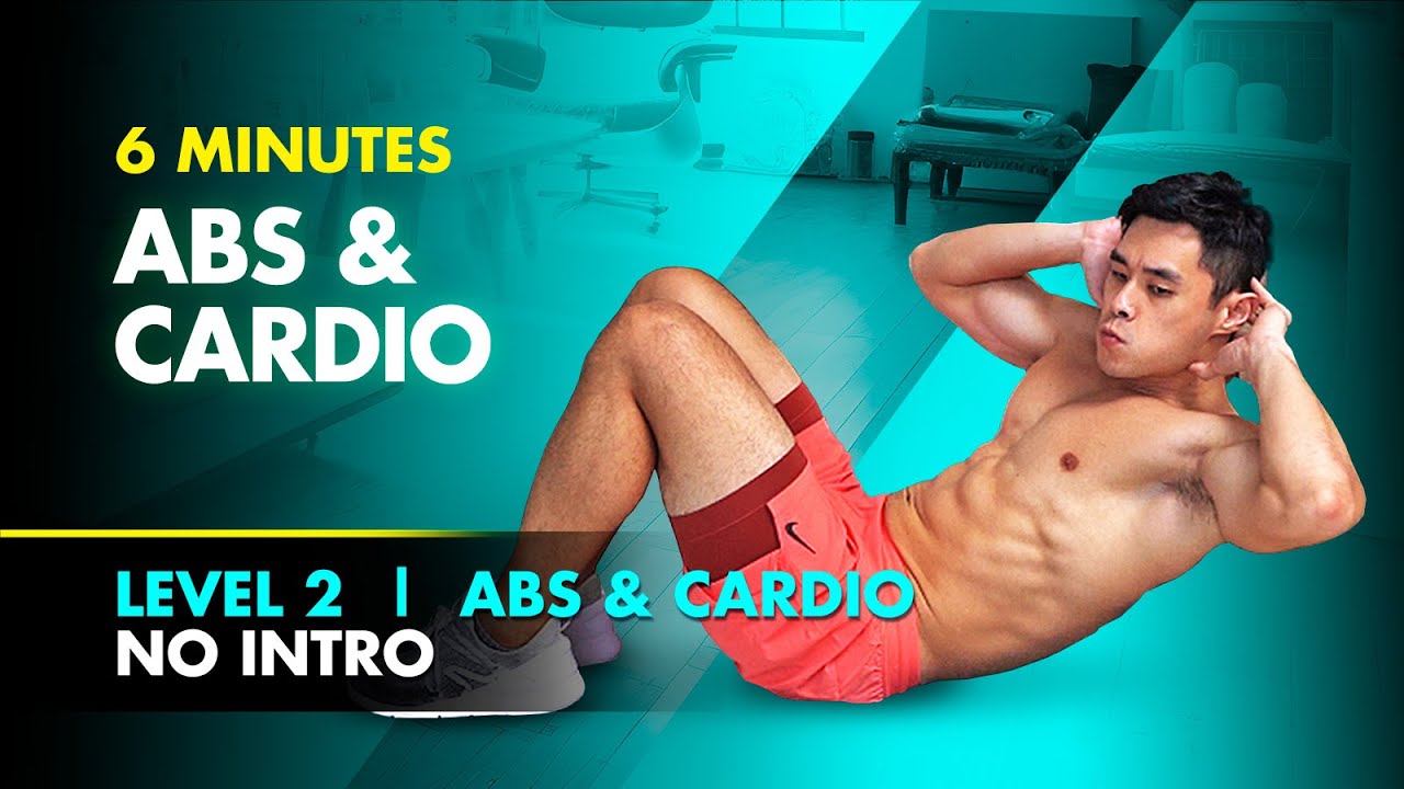 6 minute no intro ab & cardio combo [level 2]