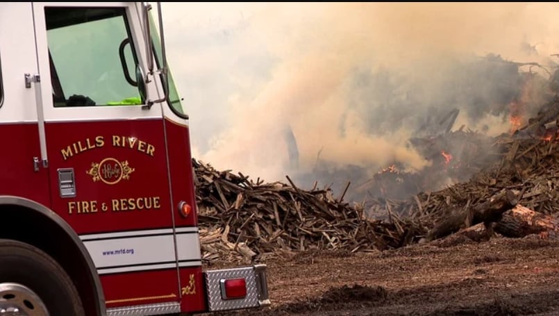 Firefighters battle stubborn debris fire in the mountains for days