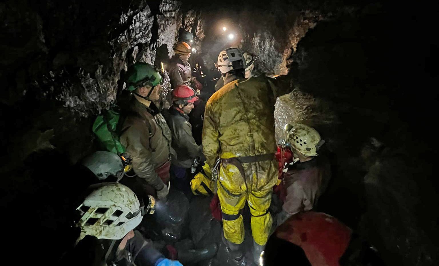Storm-hit cave rescue saves three trapped in Yorkshire