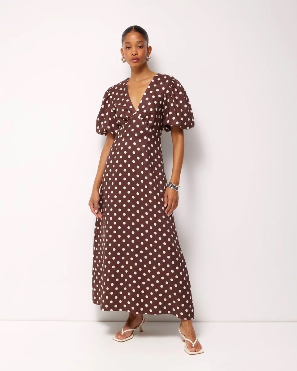 Cherishh Taupe Linen Dress C6515 main image 1